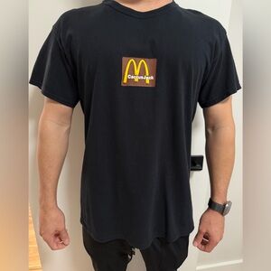 Cactus Jack by Travis Scott Black Tee with Yellow Logo